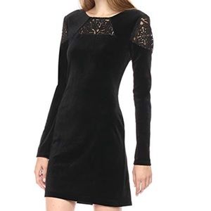 BCBGGeneration Black Velvet Dress